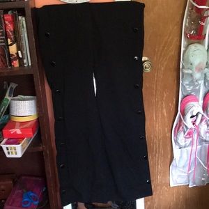 Black Button Pants